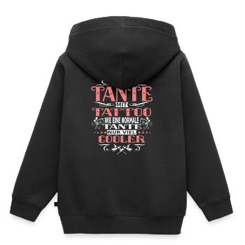 Meilleure soeur cadeau soeur belle-soeur - Sweat Premium à capuche enfant bio - noir - Dos - AI Model Kid Male (0cm)