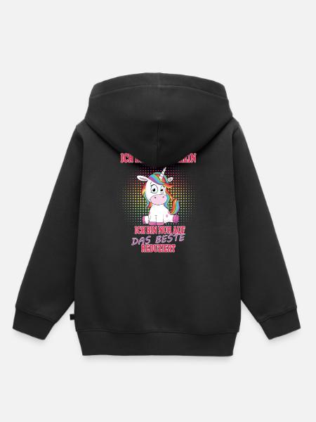 Ich bin nicht klein - Kinder Premium Organic Hoodie - Schwarz