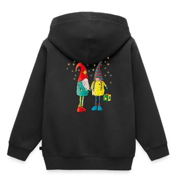 Weihnachtswichteln - Kids Premium Organic Hoodie - black - Back - AI Model Kid Male (0cm)