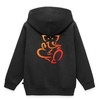 Ganesha - Sweat Premium à capuche enfant bio - noir - Dos - AI Model Kid Male (0cm)
