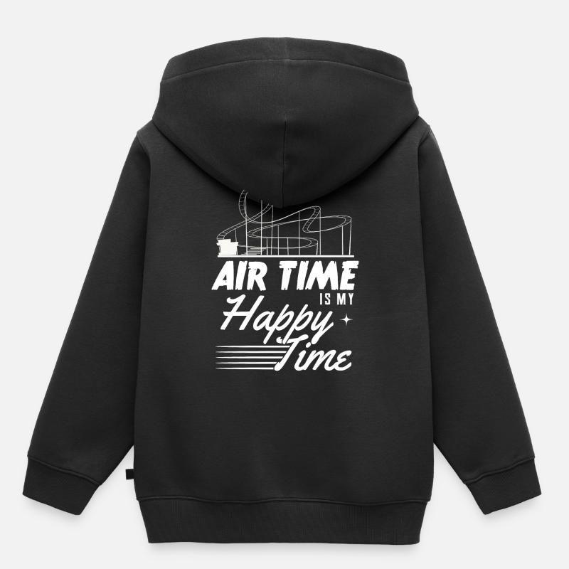 Achterbahn - Kinder Premium Organic Hoodie - Schwarz