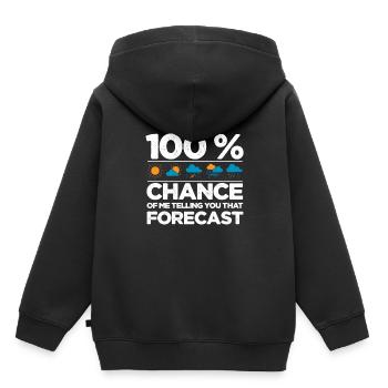 Tornade - Sweat Premium à capuche enfant bio - noir - Dos - AI Model Kid Male (0cm)