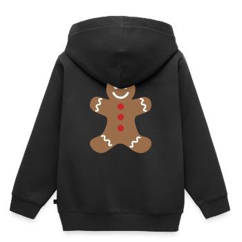 Gingerbread man - Kids Premium Organic Hoodie - black - Back - AI Model Kid Male (0cm)