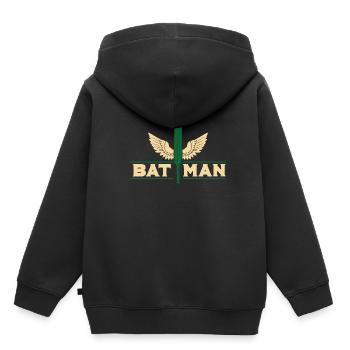Cricket - Kinder Premium Organic Hoodie - Schwarz - Hinten - AI Model Kid Male (0cm)