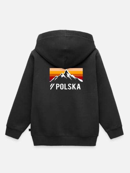 polen - Kinder Premium Organic Hoodie - Schwarz