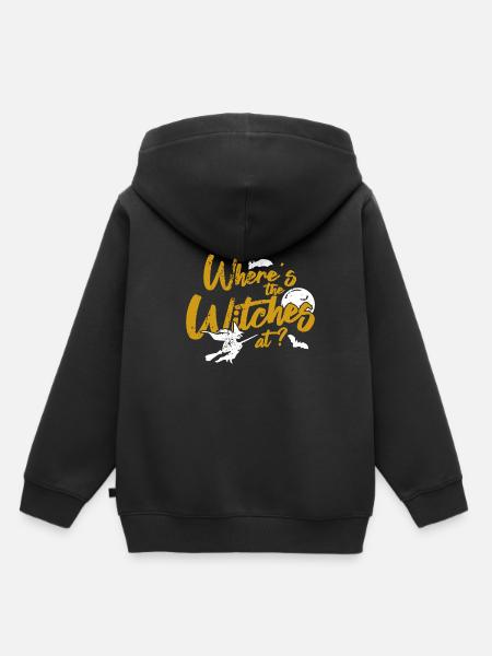 Hexe - Kinder Premium Organic Hoodie - Schwarz