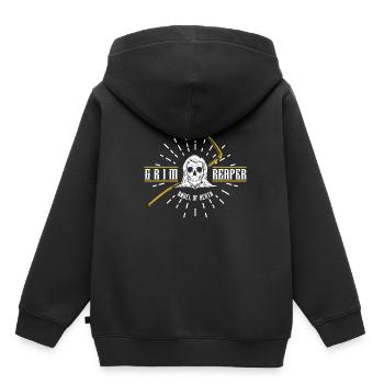 Gevatter Tod - Kinder Premium Organic Hoodie - Schwarz - Hinten - AI Model Kid Male (0cm)