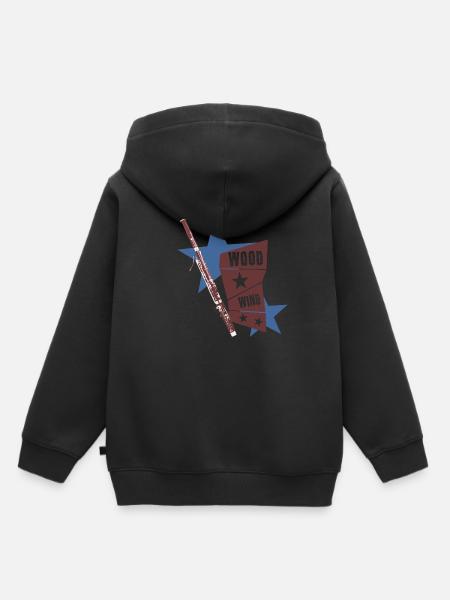 Fagott - Kinder Premium Organic Hoodie - Schwarz