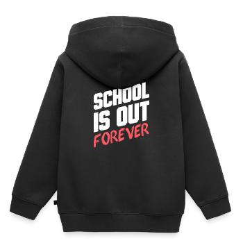 école - Sweat Premium à capuche enfant bio - noir - Dos - AI Model Kid Male (0cm)