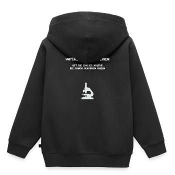 BIOLOGIELEHRER BIOLOGIE SCHULE UNIVERSITÄT STUDEN - Kinder Premium Organic Hoodie - Schwarz - Hinten - AI Model Kid Male (0cm)