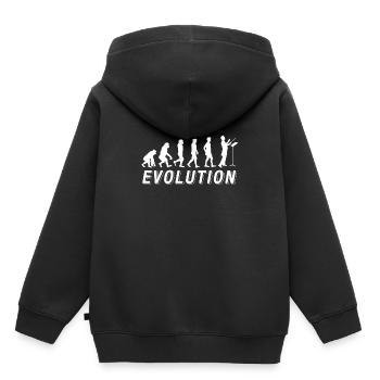 Tee shirt Chef d'orchestre Evolution Kapellmeister - Sweat Premium à capuche enfant bio - noir - Dos - AI Model Kid Male (0cm)