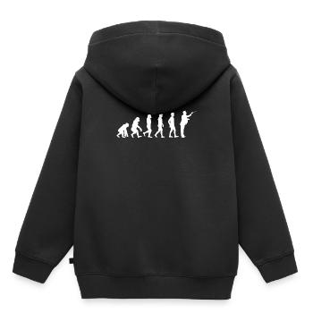Tee shirt Chef d'orchestre Evolution Kapellmeister - Sweat Premium à capuche enfant bio - noir - Dos - AI Model Kid Male (0cm)