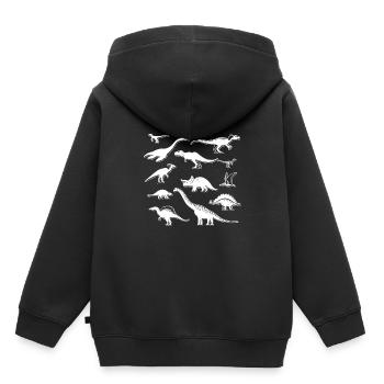 Dinosaur T-Shirt Gift Dino Primeval - Kids Premium Organic Hoodie - black - Back - AI Model Kid Male (0cm)