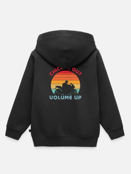 Schikane raus Lautstärke erhöhen - Kinder Premium Organic Hoodie - Schwarz