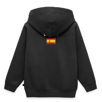 Drapeau espagnol drapeau espagnol - Sweat Premium à capuche enfant bio - noir - Dos - AI Model Kid Male (0cm)