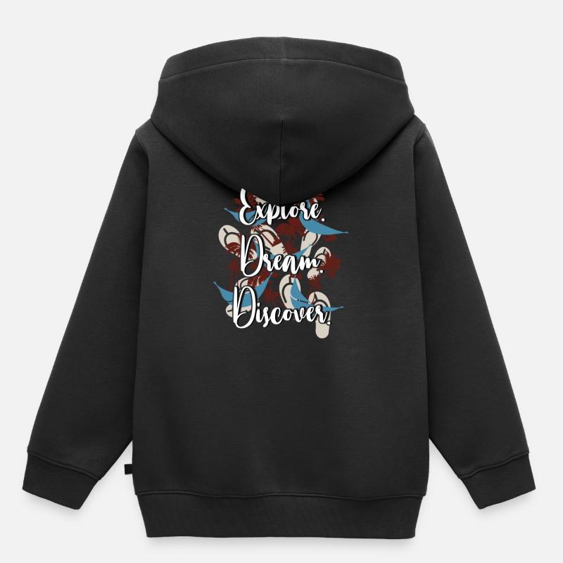 Voyage - Sweat Premium à capuche enfant bio - noir