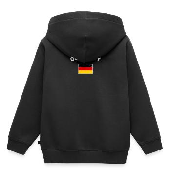 Allemagne drapeau allemand drapeau - Sweat Premium à capuche enfant bio - noir - Dos - AI Model Kid Male (0cm)