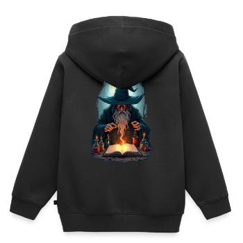 Spell Master - Kids Premium Organic Hoodie - black - Back - AI Model Kid Male (0cm)