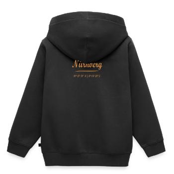 Nürnberg - Kinder Premium Organic Hoodie - Schwarz - Hinten - AI Model Kid Male (0cm)