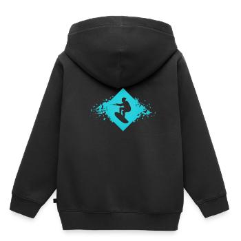 Wakeboard - Kids Premium Organic Hoodie - black - Back - AI Model Kid Male (0cm)