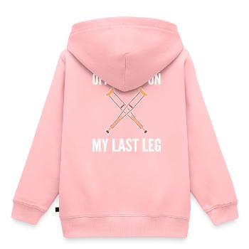 Jambe cassée - Sweat Premium à capuche enfant bio - rose - Dos - AI Model Kid Female (0cm)
