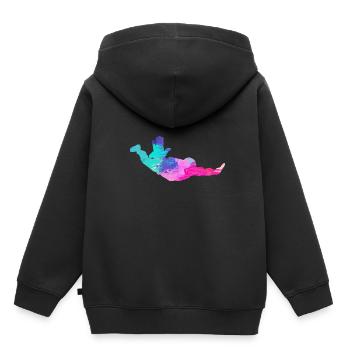 Skydiving Skydivers - Kids Premium Organic Hoodie - black - Back - AI Model Kid Male (0cm)