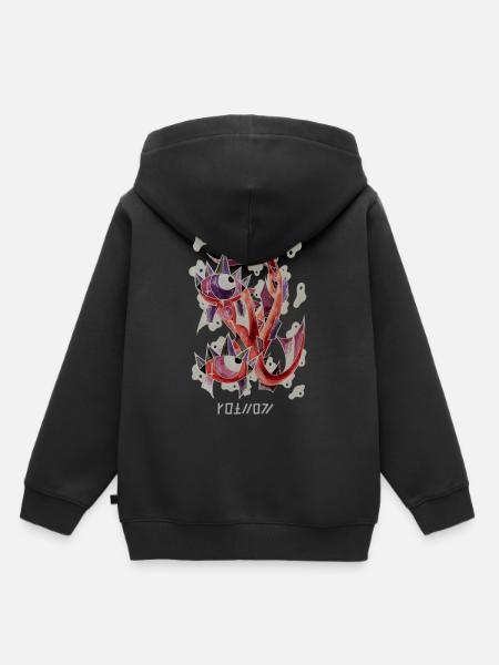 Negative Fische - Kinder Premium Organic Hoodie - Schwarz