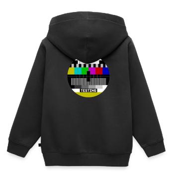 Still Testing Test Image test screen - Kids Premium Organic Hoodie - black - Back - AI Model Kid Male (0cm)