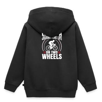 bicycle - Kids Premium Organic Hoodie - black - Back - AI Model Kid Male (0cm)