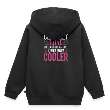 clarinette - Sweat Premium à capuche enfant bio - noir - Dos - AI Model Kid Male (0cm)