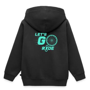 bicycle - Kids Premium Organic Hoodie - black - Back - AI Model Kid Male (0cm)
