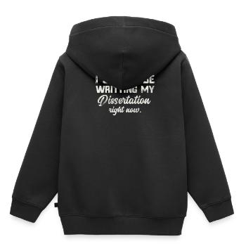 Ich sollte Doktoranden schreiben - Kinder Premium Organic Hoodie - Schwarz - Hinten - AI Model Kid Male (0cm)
