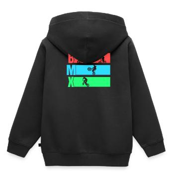 BMX - Sweat Premium à capuche enfant bio - noir - Dos - AI Model Kid Male (0cm)