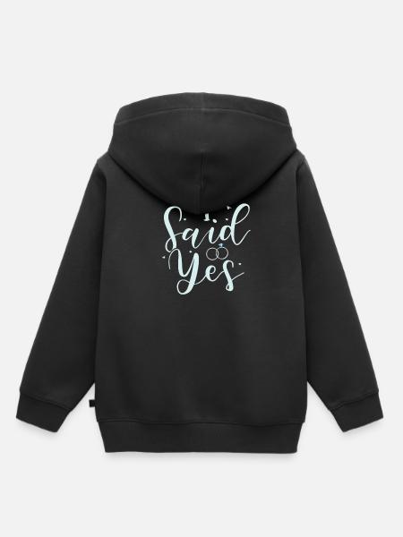 Verlobung - Kinder Premium Organic Hoodie - Schwarz