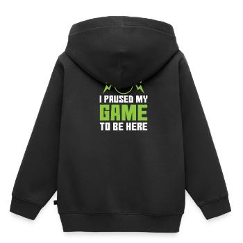 Gamer Gaming Zocken - Kinder Premium Organic Hoodie - Schwarz - Hinten - AI Model Kid Male (0cm)
