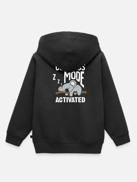 Koala - Kinder Premium Organic Hoodie - Schwarz