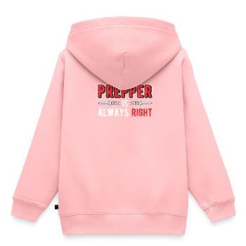 Prepper survival specialist - Kids Premium Organic Hoodie - rose - Back - AI Model Kid Female (0cm)