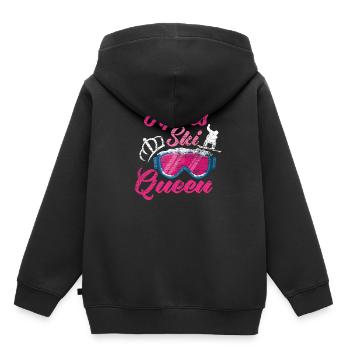 Après ski - Sweat Premium à capuche enfant bio - noir - Dos - AI Model Kid Male (0cm)