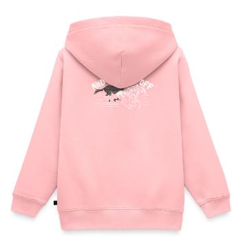 Chevaux courses de chevaux - Sweat Premium à capuche enfant bio - rose - Dos - AI Model Kid Female (0cm)