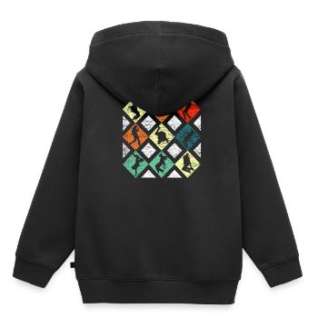 Break Dance - Kinder Premium Organic Hoodie - Schwarz - Hinten - AI Model Kid Male (0cm)