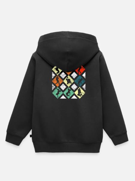 Break Dance - Kinder Premium Organic Hoodie - Schwarz