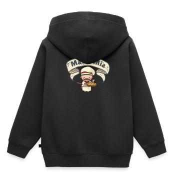 Mama Mia - Kinder Premium Organic Hoodie - Schwarz - Hinten - AI Model Kid Male (0cm)