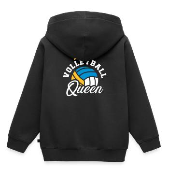 Beachvolleyball - Kinder Premium Organic Hoodie - Schwarz - Hinten - AI Model Kid Male (0cm)