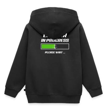 Avocat étudiant - Sweat Premium à capuche enfant bio - noir - Dos - AI Model Kid Male (0cm)