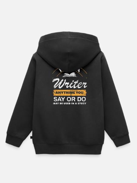 Autor - Kinder Premium Organic Hoodie - Schwarz