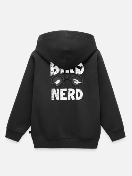Vogelbeobachter Vogelfreund - Kinder Premium Organic Hoodie - Schwarz
