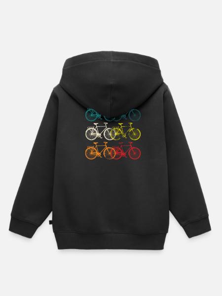 Bike lover cyclist cyclist gift - Kids Premium Organic Hoodie - black