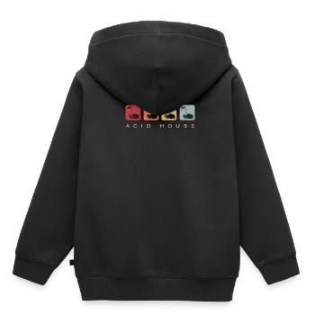 Acid House Ätzend Retro Vintage - Kinder Premium Organic Hoodie - Schwarz - Hinten - AI Model Kid Male (0cm)
