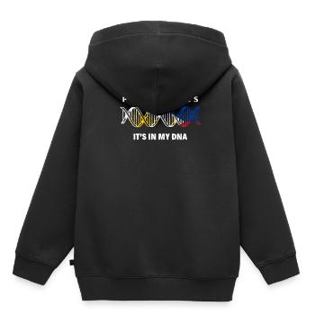 Philippines - Sweat Premium à capuche enfant bio - noir - Dos - AI Model Kid Male (0cm)