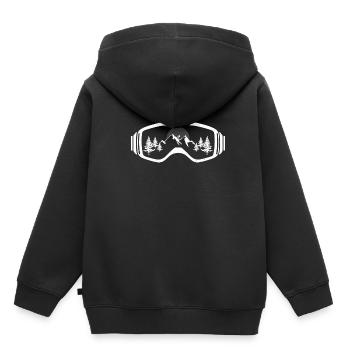 Touring Ski Brille Skitour Tourengeher Skibrille - Kinder Premium Organic Hoodie - Schwarz - Hinten - AI Model Kid Male (0cm)